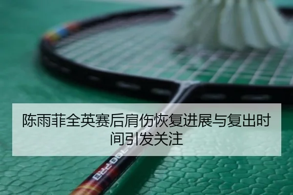 陈雨菲全英赛后肩伤恢复进展与复出时间引发关注